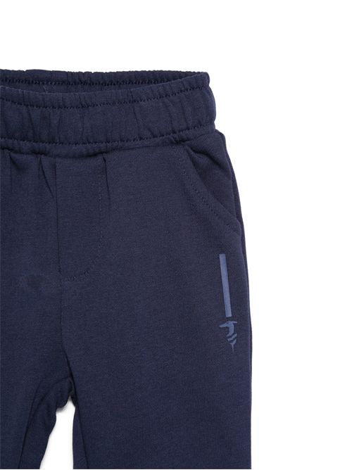 Felpa bianca e pantaloni blu TRUSSARDI JEANS | TIP26101CF/NEO-WHT/BL.E